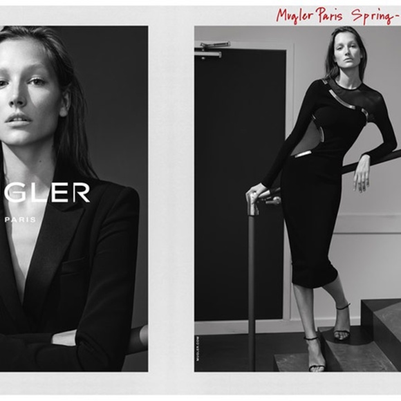 Mugler Runway Black Chain Link Cut-Out Sheet Dress - Picture 5 of 16